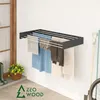 ZEO WOOD Wandwäschetrockner klappbar 120 cm, platzsparender Produktbild-Vorschau 5