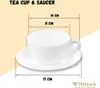 Tasse à thé Wilmax avec soucoupe, 400 ml, porcelaine Voir les images du produit 3