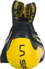 Kletterschuh Cobra 4-99 von La Sportiva; schwarz mit gelben Akzenten; Slipper-Design. Produktbild-Vorschau