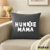 Huuraa Kissenbezug Hundemama Tapse 40x40cm Steel Grey Produktbild-Vorschau 2