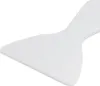 A close-up, studio shot of a white plastic ice scraper on a white background. Produktbild-Vorschau