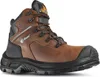 A single brown work boot is shown against a white background. Produktbild-Vorschau
