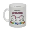 Einhorn Glas Tasse mit Spruch: Ich bin nicht dickköpfig nur Produktbild-Vorschau 2