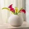 Praknu Keramik Vase Weiß Klein - Bauchige Form mit Produktbild-Vorschau 1
