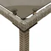 vidaXL Table de jardin avec plateau en verre Gris 115x54x74 Voir les images du produit 8