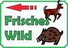Verkaufsschild Schild Frisches Wild links A0 Rückseite Produktbild-Vorschau 1