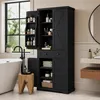 KOMFOTEU Mobile alto da cucina con ripiano regolabile, Anteprima dell’immagine prodotto 2