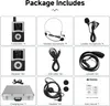 A collage of images showing the components included in a Retekess T130U Whisper Tour Guide System package. Náhled obrázku produktu
