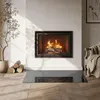 Skleněná podkladová deska pro 100x50 cm - kamna - krbová Náhled obrázku produktu 3