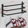 Handdoekenrek - Wandmontage - 80 cm - Mat zwart Productafbeelding-voorbeeld 3