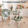 Baby Vivo Design 2in1 Kinderhochstuhl - Oscar in Grün Produktbild-Vorschau 3