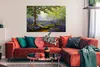 MuchoWow® Poster Gemälde - Natur - Wald - Blumen - Ölfarbe Produktbild-Vorschau 2