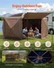 VEVOR Pop-up-Pavillon, 4,57 x 4,57 m, großes 8-seitiges Produktbild-Vorschau 3