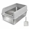 WISFOR, vaschetta per gatti in acciaio inox, acciaio inox, Anteprima dell’immagine prodotto 1