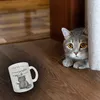 Katze mit Tasse Glas Tasse mit Spruch positiv auf müde Produktbild-Vorschau 3
