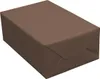 A brown gift-wrapped box on a white background. Produktbild-Vorschau