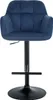 Barhocker Natoma Samt schwarz blau Produktbild-Vorschau 1