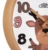 PRIM Kalay Kinderwanduhr Holz lautlos Naturbelassen/Weiß 30 Produktbild-Vorschau 5