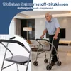 Faltbarer Gehwagen, Leichter Rollator, Höhenverstellbar Produktbild-Vorschau 2