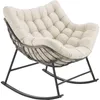 tectake® Schaukelstuhl Tami 93 x 99,5 x 89 cm Produktbild-Vorschau 1