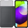 A smartphone with a wallet case attached, shown from the front. Produktbild-Vorschau
