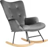 HOMLA Fotel B2 MOSS PLUS 2w1 welurowy szary 70x95cm Podgląd zdjęcia produktu 1