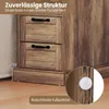COSTWAY Beistelltisch mit Ladestation, Nachttisch mit Produktbild-Vorschau 6