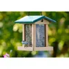 Vogelfutterhaus, grünes Spitzdach mit Acrylglasfuttersilo Produktbild-Vorschau 6