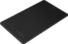 A black graphic tablet is shown from a slightly elevated angle against a white background. Produktbild-Vorschau