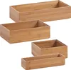 ZELLER PRESENT Boîte de rangement Bamboo 15x15x7cm nature Voir les images du produit 9