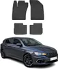 2016-2020 Fiat Tipo Schrägheck Fußmatten Gummi Schwarz 4 Produktbild-Vorschau 1