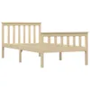 vidaXL Lit en bois massif Pin clair 100x200 cm Voir les images du produit 1