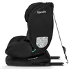 A black car seat is shown from the side on a white background. Produktbild-Vorschau