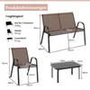 COSTWAY Set 4 pezzi di mobili da giardino, mobili da Anteprima dell’immagine prodotto 3
