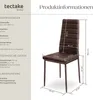 tectake® Set Esszimmerstuhl Thomas gepolstert mit Produktbild-Vorschau 5