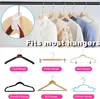 Collage of hanger types and a close-up of a hanger accessory. Produktbild-Vorschau