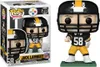 A Funko Pop! figure of Jack Lambert in his Pittsburgh Steelers uniform, shown both in its packaging and out of the box. Anteprima dell’immagine prodotto