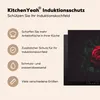 KitchenYeah© Herdabdeckplatte Rosen - Rot - Schwarz , Produktbild-Vorschau 6