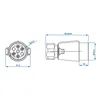Stecker 7-polig PVC mit Buchsenkontakt Produktbild-Vorschau 7