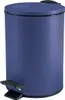A dark blue pedal bin with a black pedal and lid. Anteprima dell’immagine prodotto