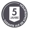 A circular badge indicating a 5-year warranty on construction. Produktbild-Vorschau