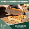 bremermann coupe-pizza, hachoir avec manche en bois, Voir les images du produit 3