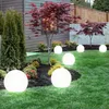 3er Set LED Solar Kugelleuchten weiß, Erdspieß Produktbild-Vorschau 2