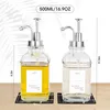 Kaffee Sirup Spender Glas Set, Kaffeesirup Pumpspender für Produktbild-Vorschau 1