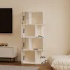 MODERNES GEOMETRISCHES ZICKZACK-REGAL – WEISS 140 cm Produktbild-Vorschau 5