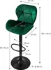 ML-Design 2er Set Barhocker Tresenhocker 360° drehbar, Produktbild-Vorschau 7
