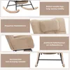 A collage of images showcasing different features of a rocking chair. Náhľad obrázku produktu