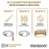 Monzana Lampada da Soffitto Plafoniera Tessuto Ø 30cm Anteprima dell’immagine prodotto 3