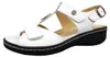 Hickersberger: Scarpe da donna, sandali, sandali bianchi, Anteprima dell’immagine prodotto 3