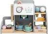A wooden toy coffee and ice cream bar with various accessories. Anteprima dell’immagine prodotto